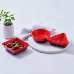 Conjunto de 3 platos para aperitivos Le Creuset