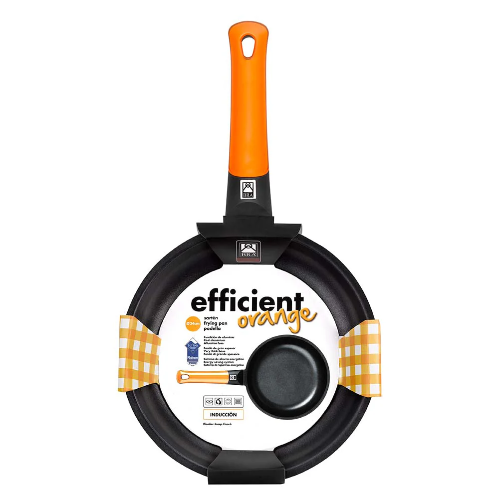 Sartén honda antiadherente Efficient Orange BRA - Imagen 8