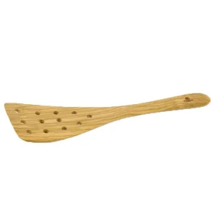 Espátula perforada de madera de olivo Bérard