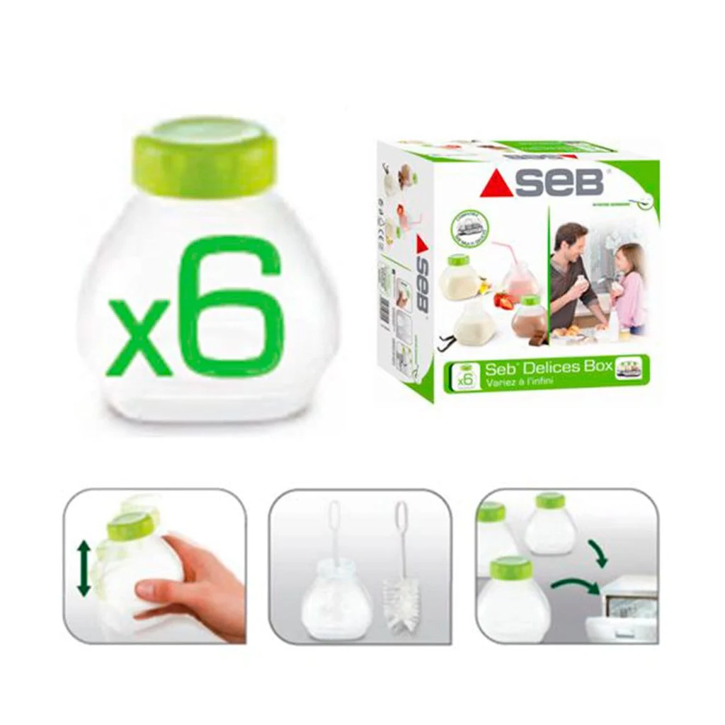 Frascos para yogur líquido Tefal Multidelices 6ud - Imagen 5