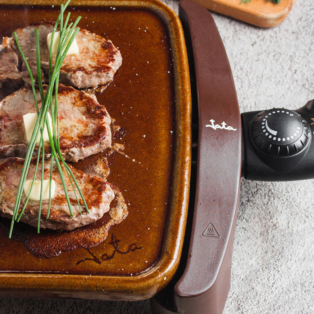 Plancha eléctrica de asar de terracota Jata - Imagen 2