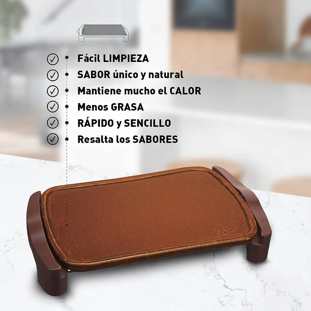 Plancha eléctrica de asar de terracota Jata - Imagen 8