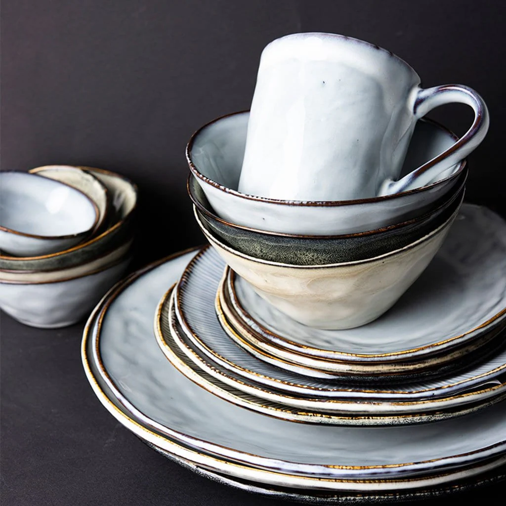 Plato de postre de gres Organic Collection - Imagen 2