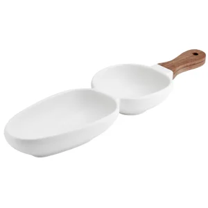 Tabla para aperitivos de dos boles Organic Serve Ladelle