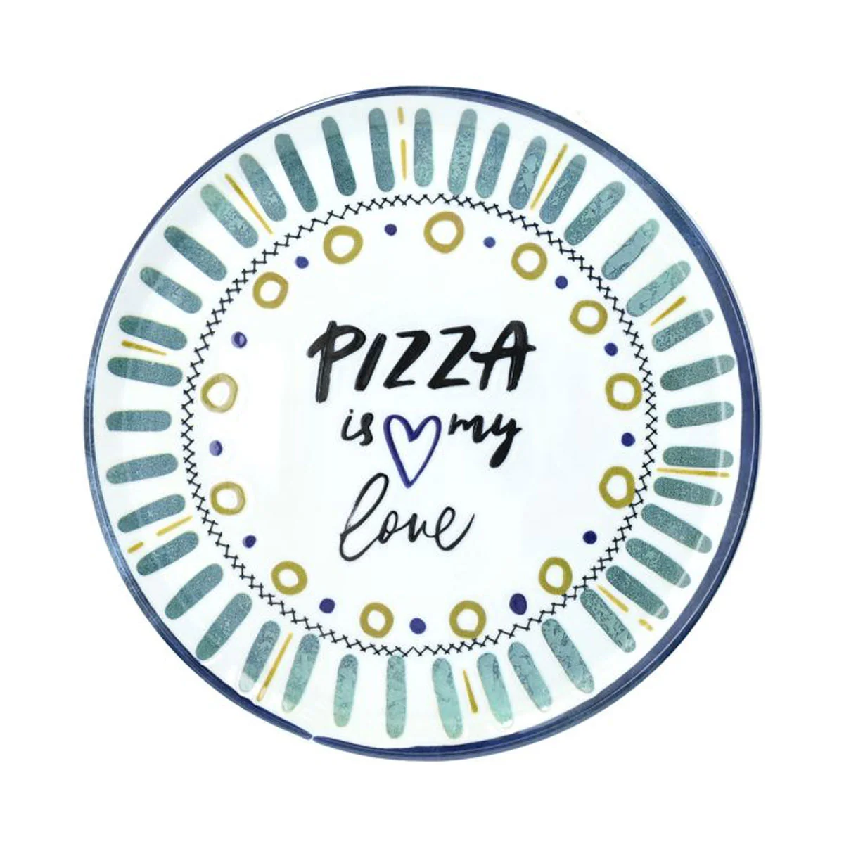 Set de 4 platos de porcelana para pizza Love Andrea Fontebasso Tognana - Imagen 7