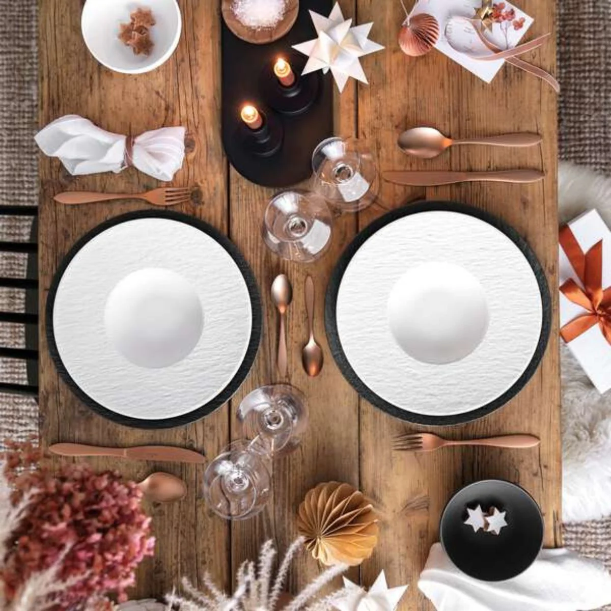 Plato para pasta y arroces de porcelana Manufacture Rock Villeroy & Boch - Imagen 4