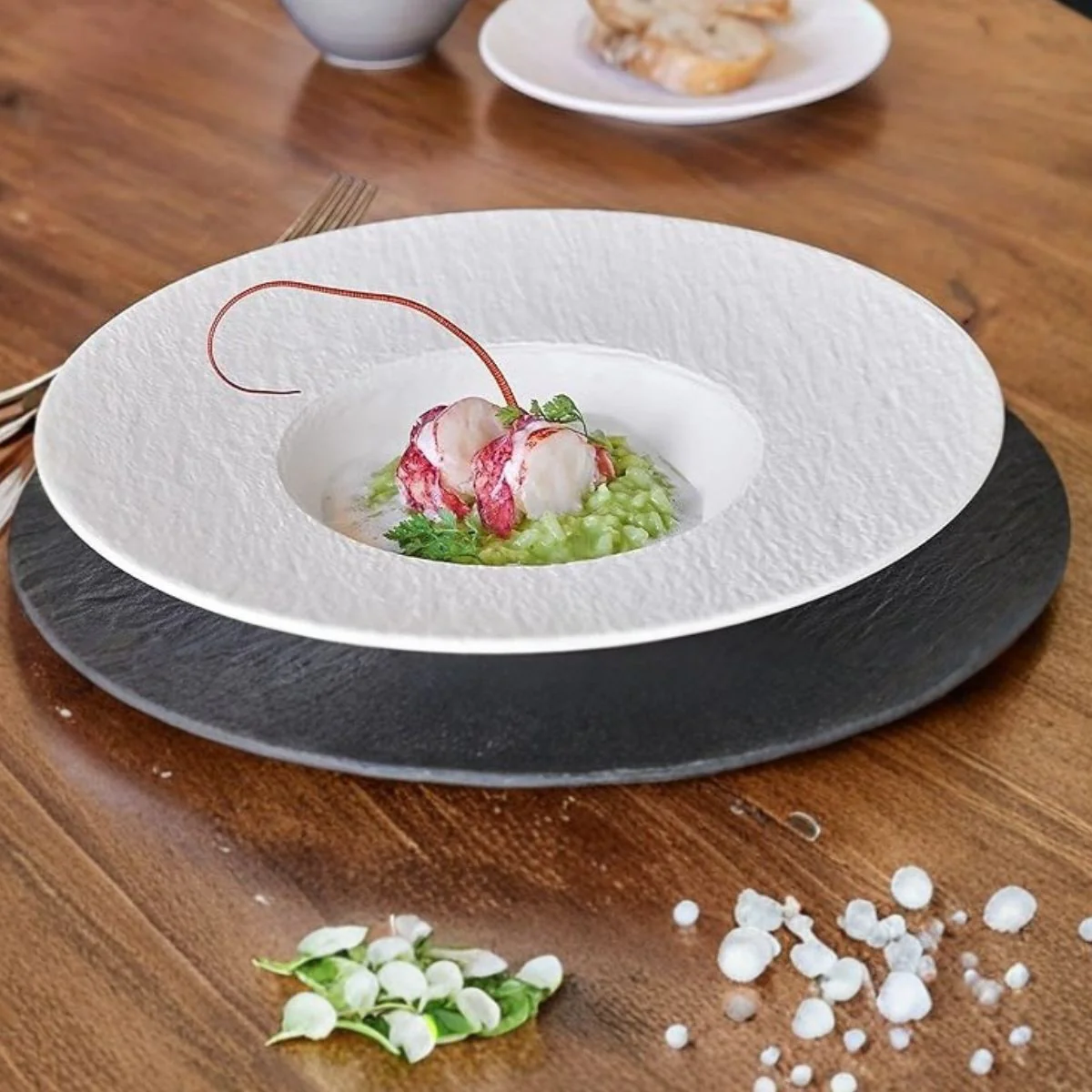 Plato para pasta y arroces de porcelana Manufacture Rock Villeroy & Boch - Imagen 6