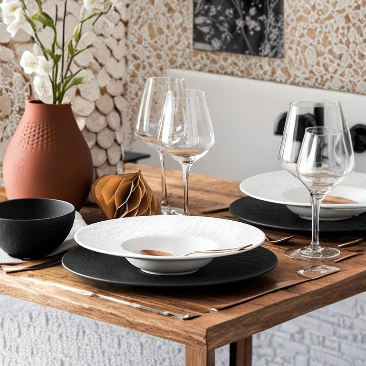 Plato para pasta y arroces de porcelana Manufacture Rock Villeroy & Boch - Imagen 2