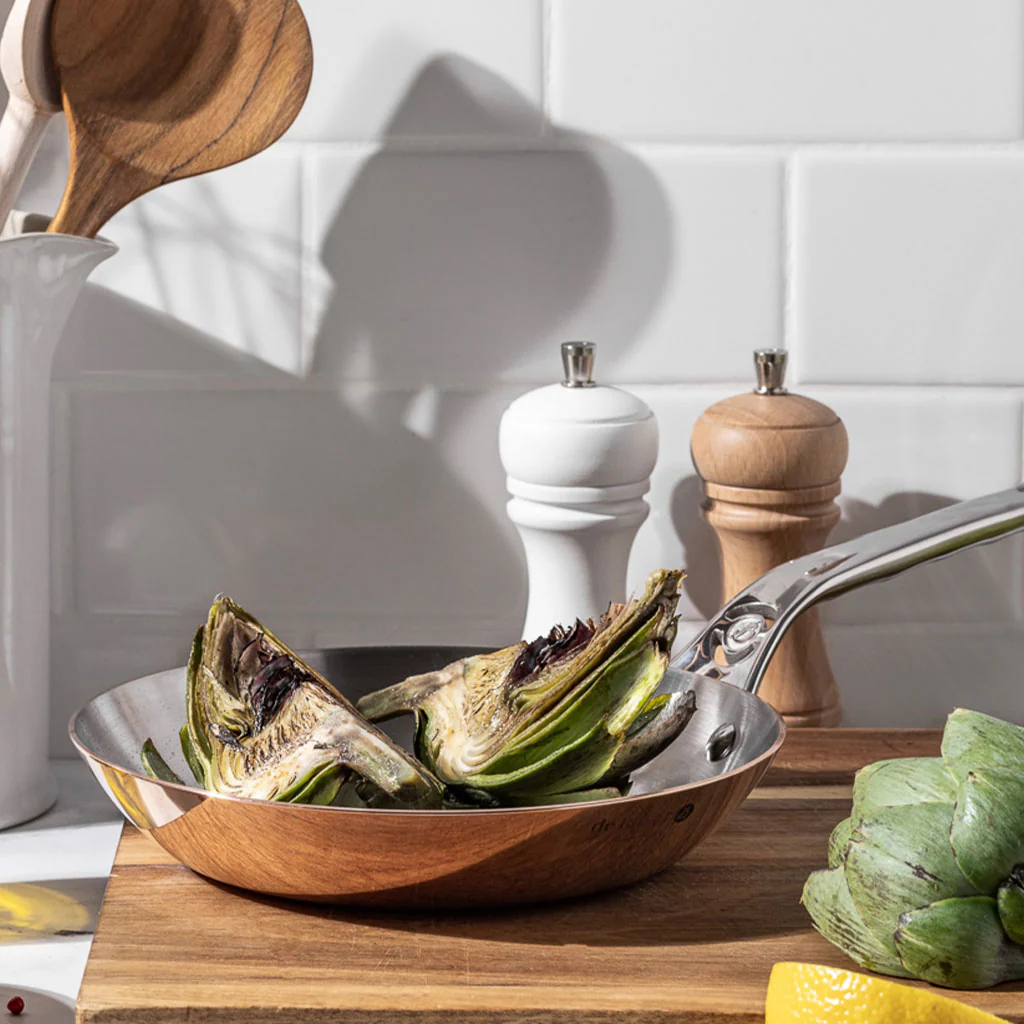 Sartén de cobre Inocuivre con mango de inox De Buyer - Imagen 2