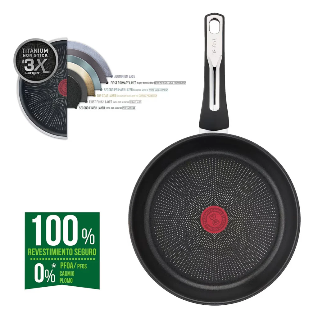 Sartén antiadherente exterior inox Emotion Tefal - Imagen 6