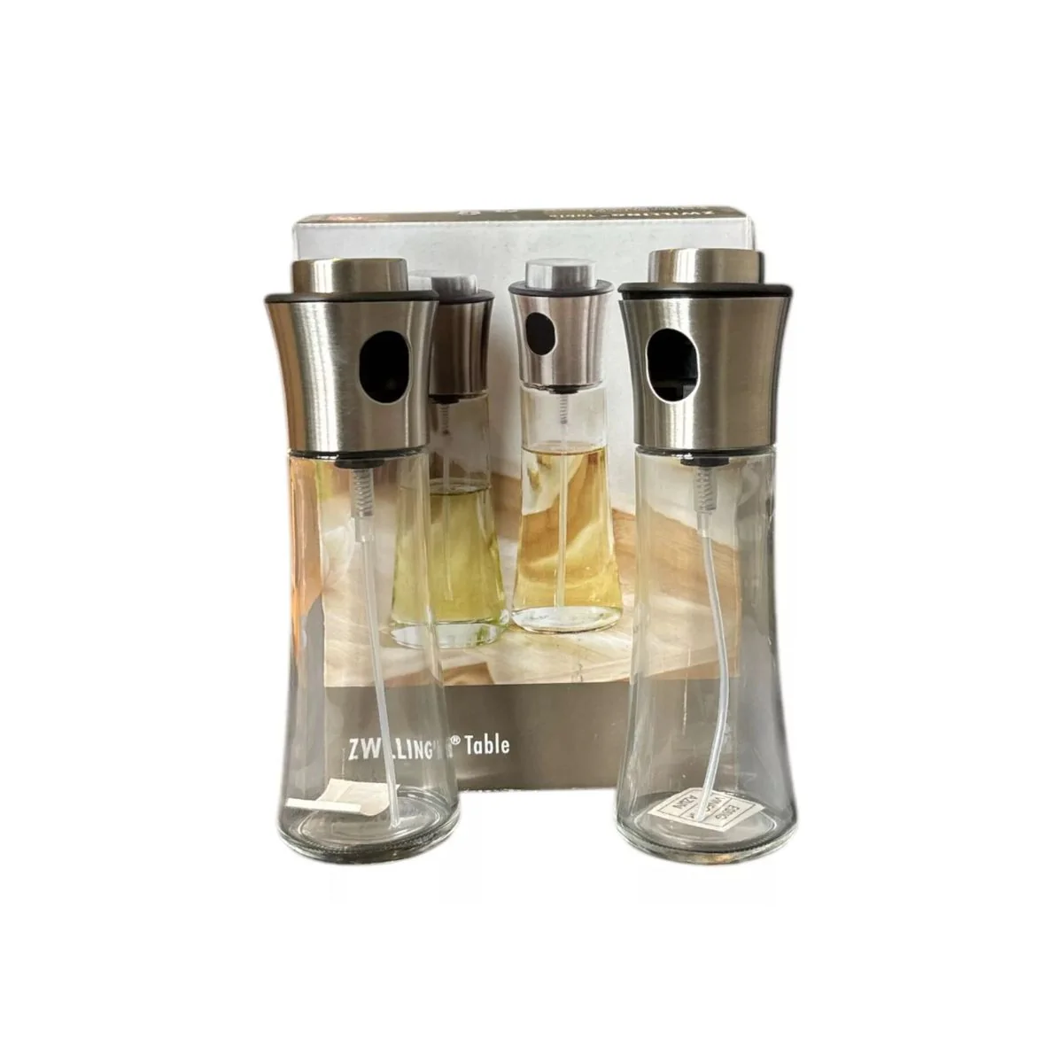 Set de 2 pulverizadores de aceite y vinagre de cristal Hana Zwilling - Imagen 5