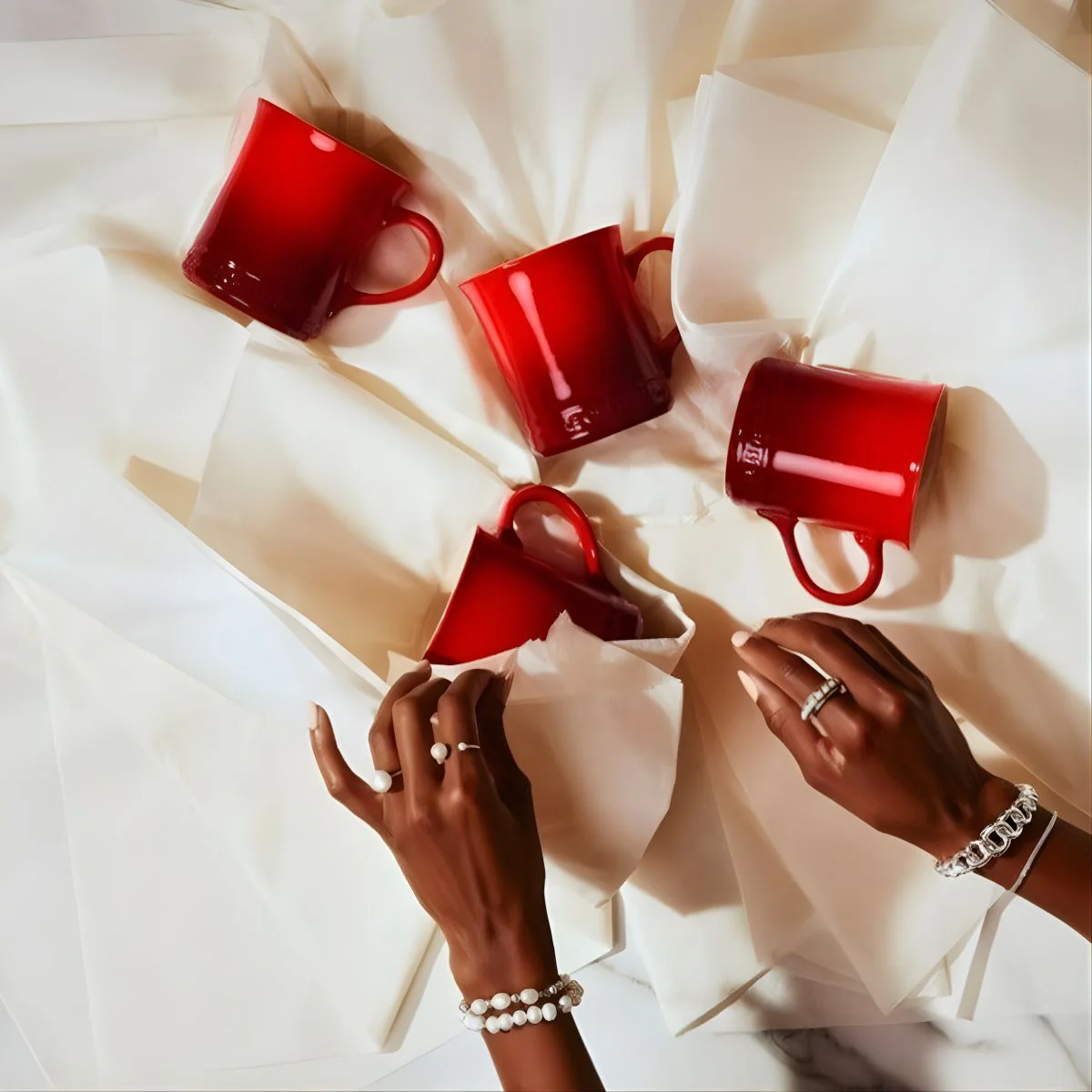 Set de 4 tazas cereza Seattle Le Creuset - Imagen 2