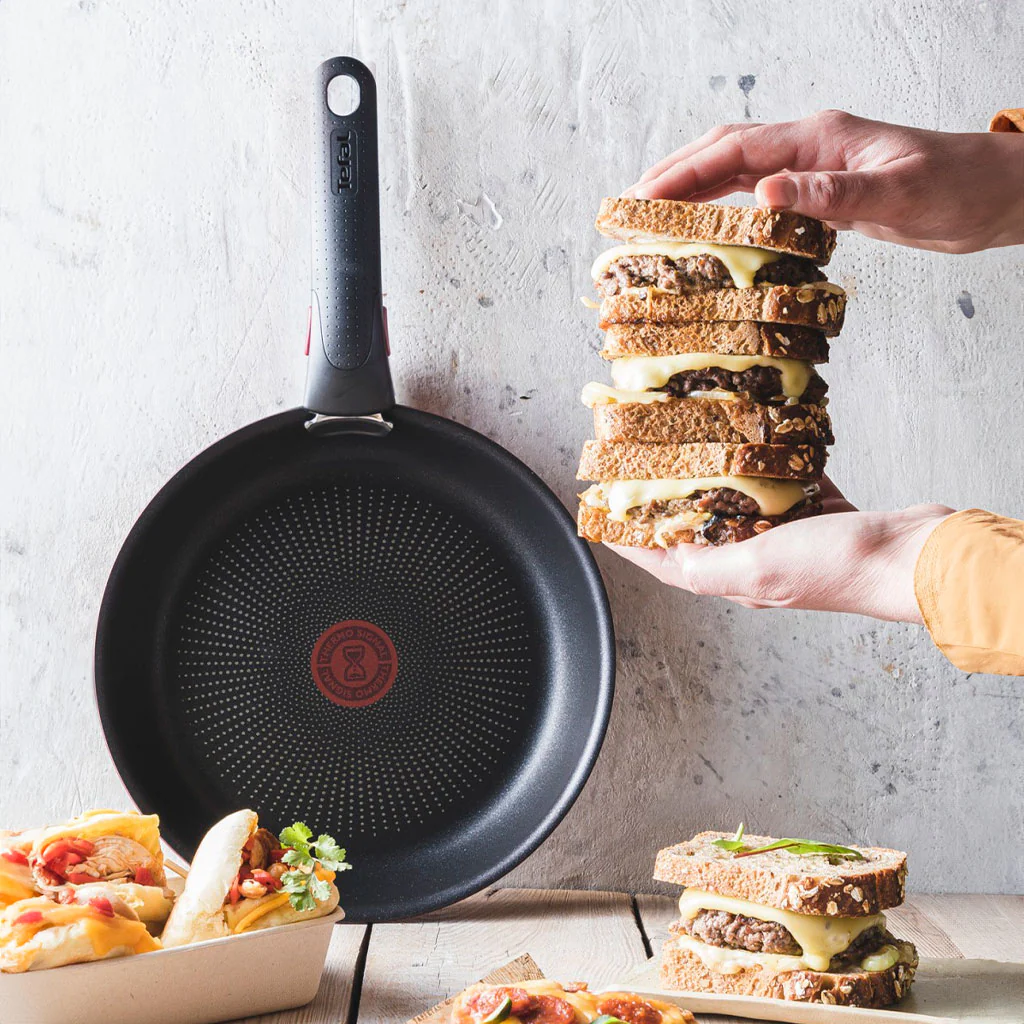 Conjunto de 3 sartenes y mango Ingenio Emotion Tefal 22, 24 y 28 cm - Imagen 5