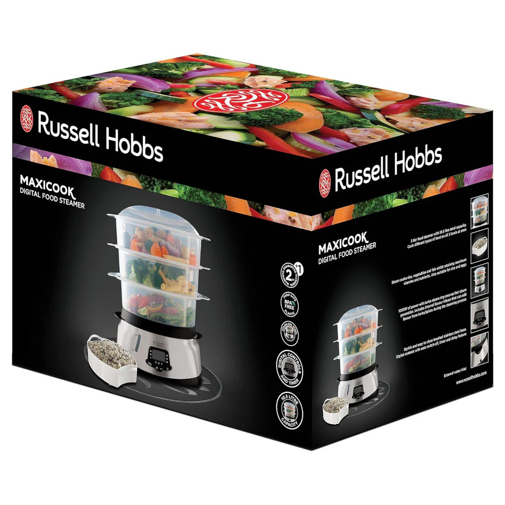 Vaporera de tres pisos Maxicook de Russell Hobbs - Imagen 7